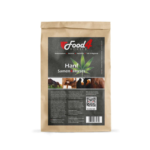 Food4Horses ganze Hanfsamen für Pferde: für Fell, Haut & Immunsystem - Food4horses
